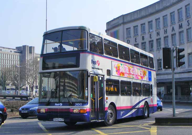 First Somerset & Avon Volvo Olympian Northern Counties 34043
